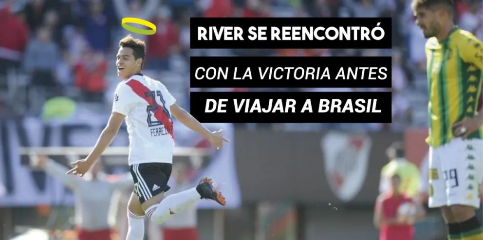 Respirar antes de la semi: el equipo de Gallardo superó a Aldosivi con un golazo del juvenil Cristian Ferreira y quedó a cuatro puntos del líder