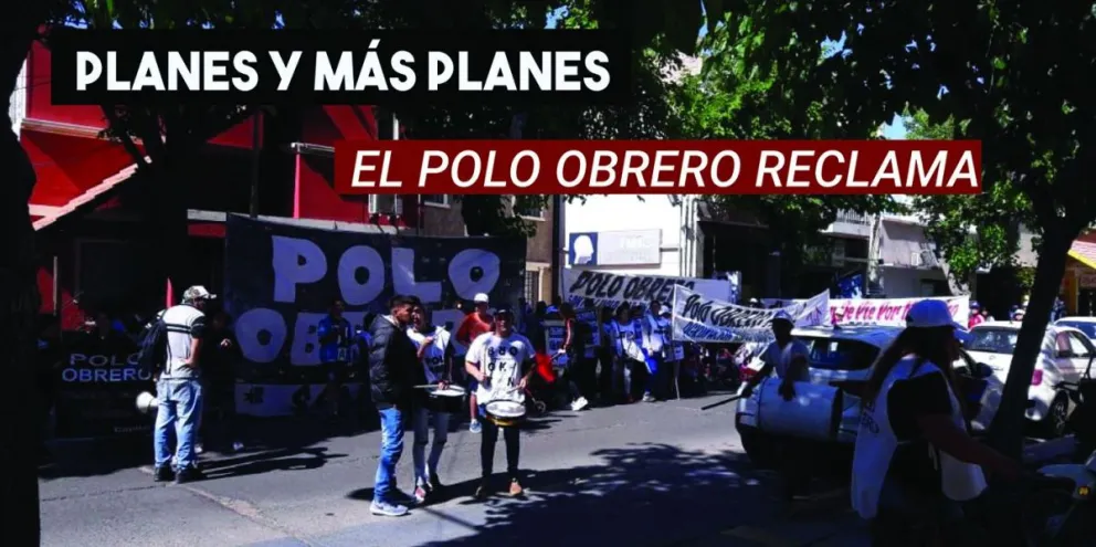 El Polo Obrero en reclamo por planes sociales