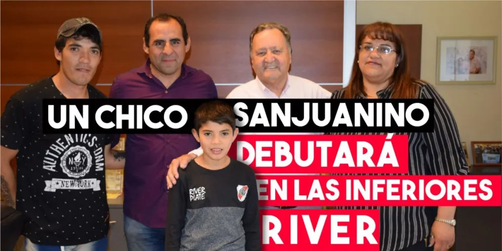 Un chico sanjuanino debutará en las inferiores de River
