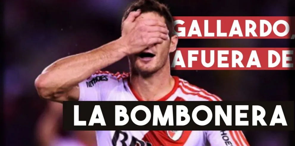 Gallardo, afuera de la Bombonera