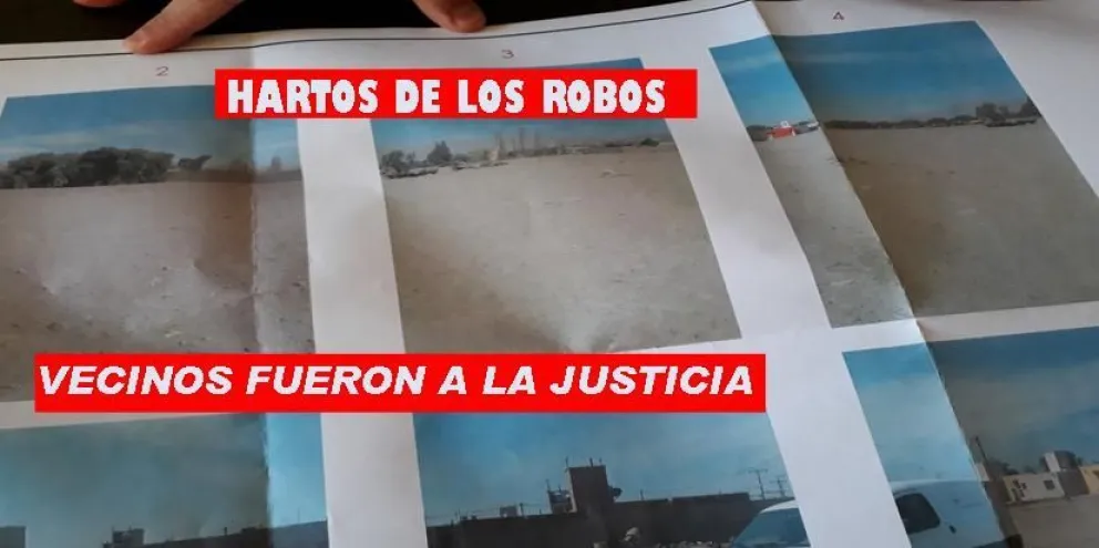 Hartos de los robos, vecinos de seis barrios fueron a la Justicia