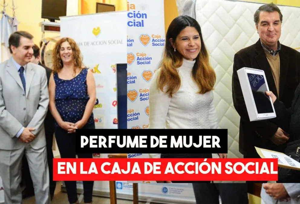 Perfume de mujer en la Caja de Acción Social