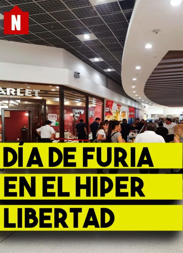 Una ex empleada furiosa rompió la vidriera de dos locales en el Libertad