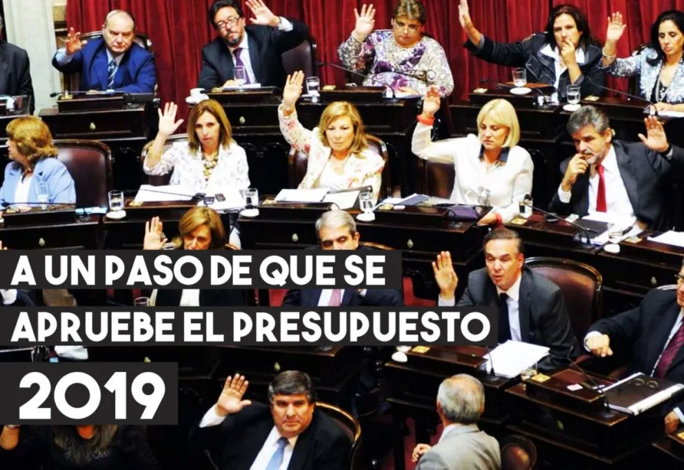 A un paso de que se apruebe el Presupuesto 2019