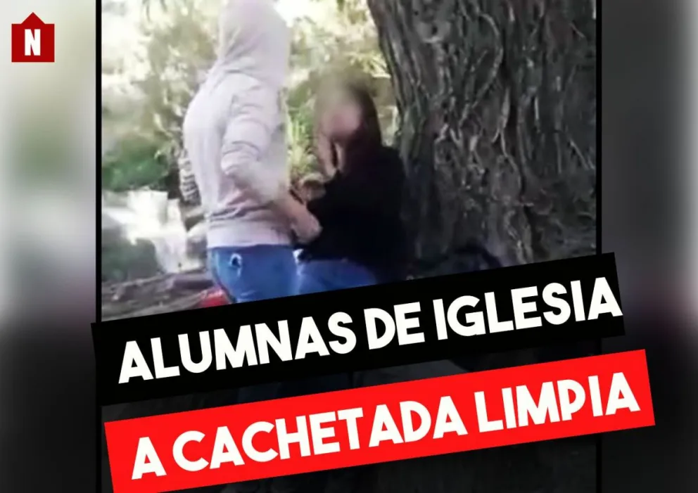 A cachetada limpia, alumnas de Iglesia, arreglan sus diferencias a la salida de la escuela