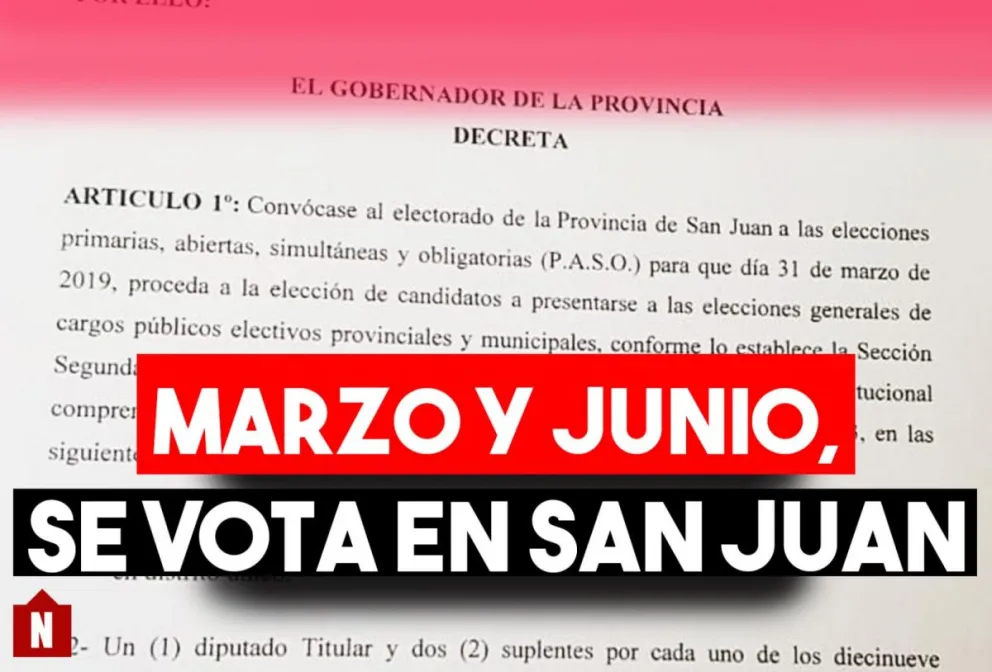 Marzo y junio, meses para votar