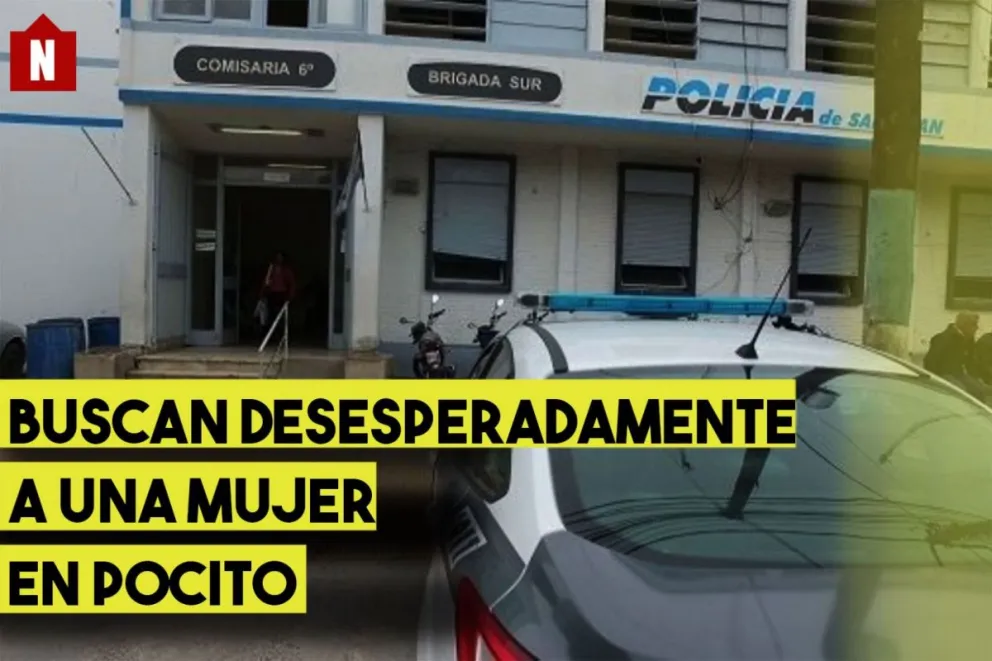 Buscan desesperadamente a una mujer en Pocito