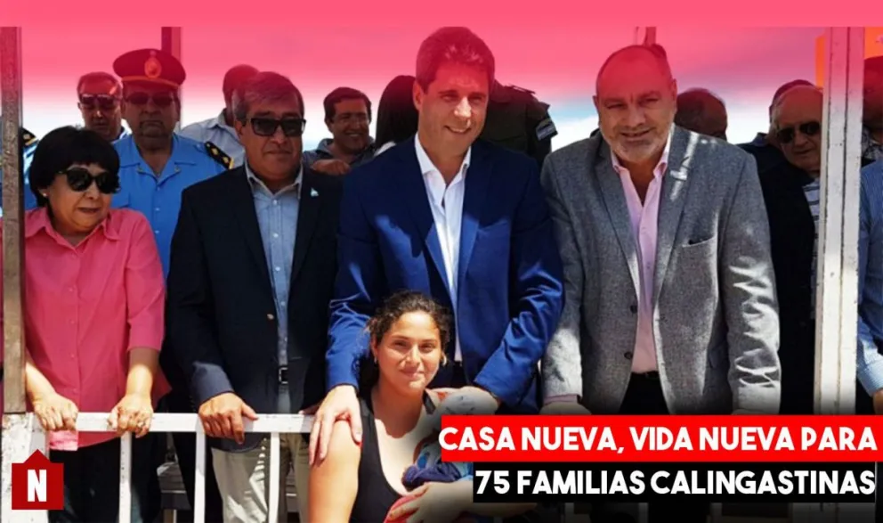 Mas de 70 familias calingastinas terminan el año en su propia casa