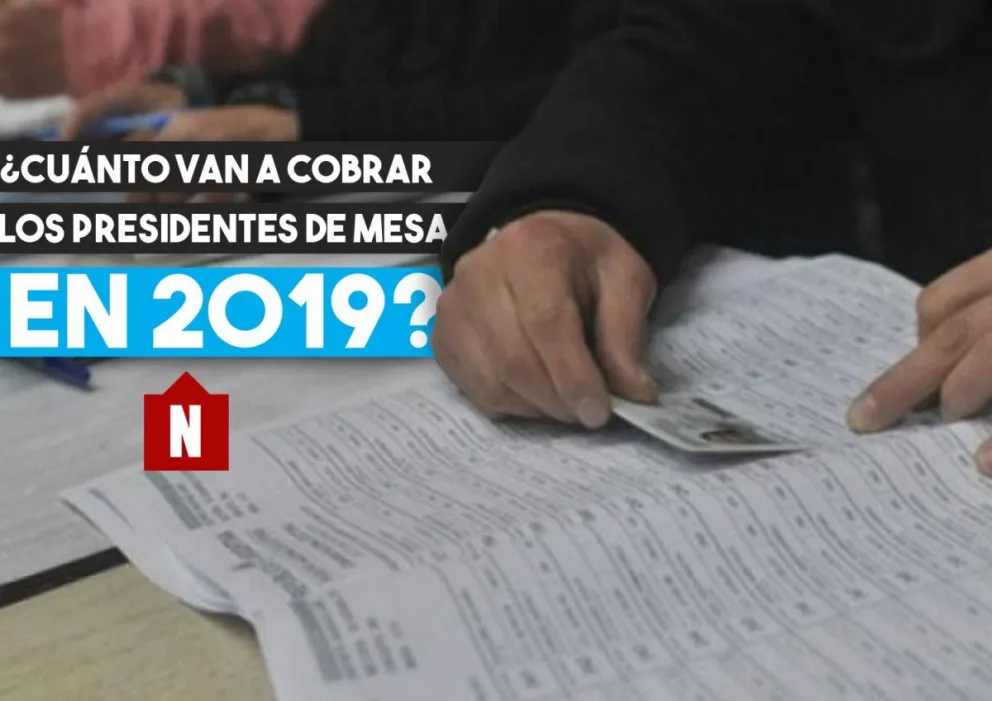 ¿Cuánto van a cobrar los presidentes de mesa en 2019?
