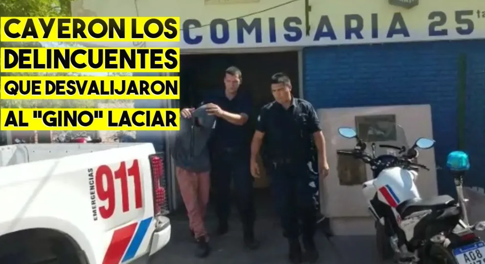 Cayeron los delincuentes que desvalijaron la casa del "Gino" Laciar