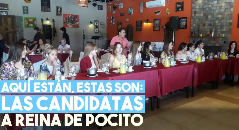 Aquí están, estas son: las candidatas a reina de Pocito