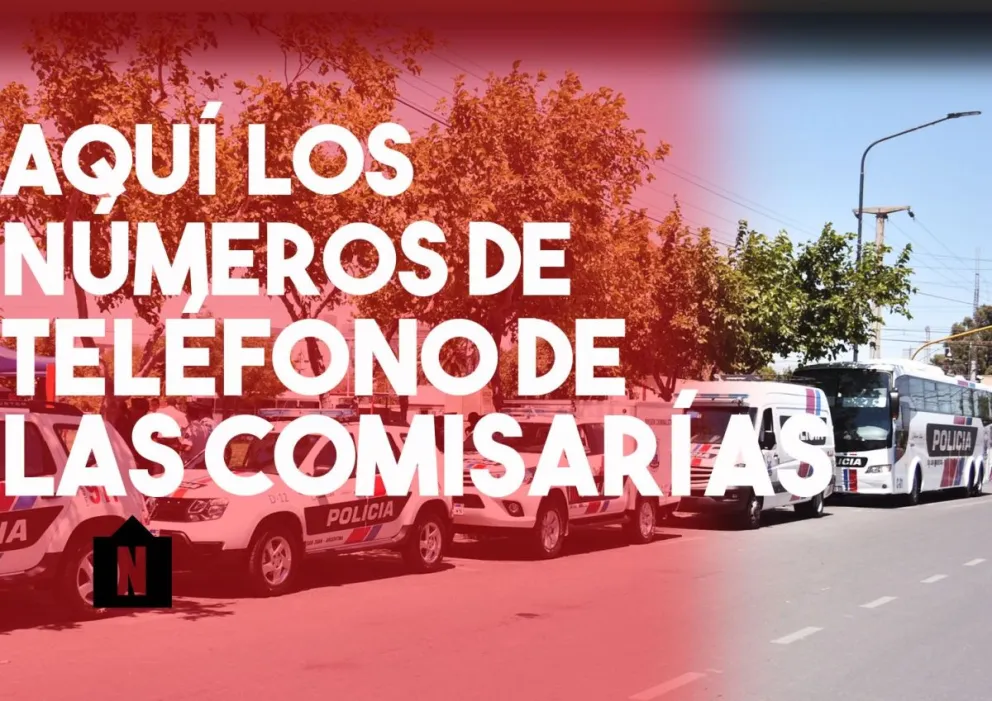 Para agendar: los números de las comisarías