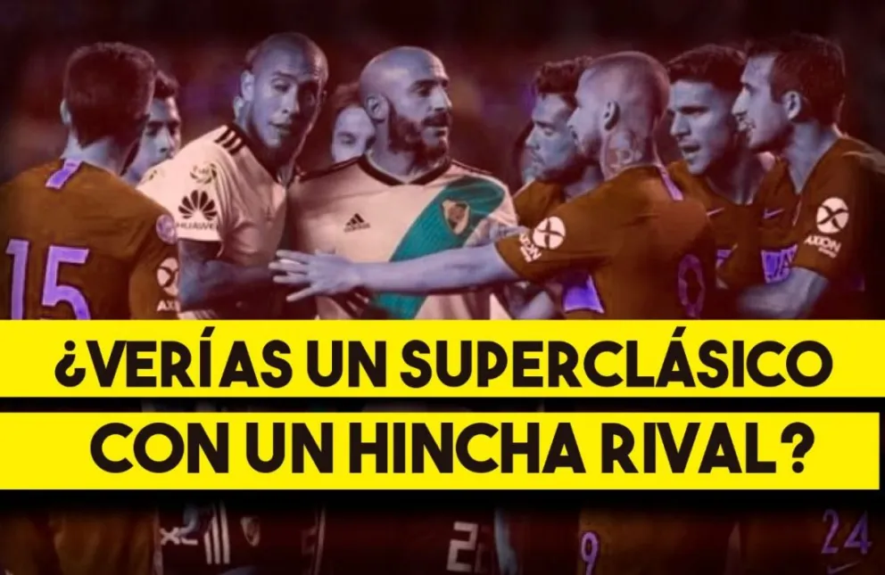 ¿Verías el Superclásico con un hincha rival?