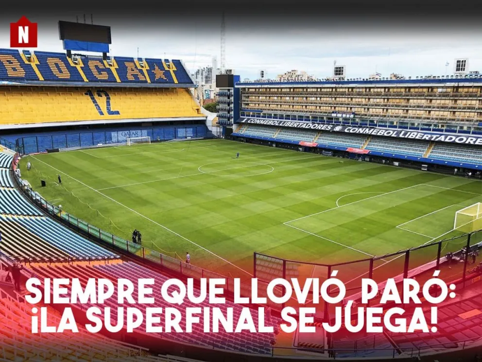 Paro de llover y la final superclásica ¡se juega!