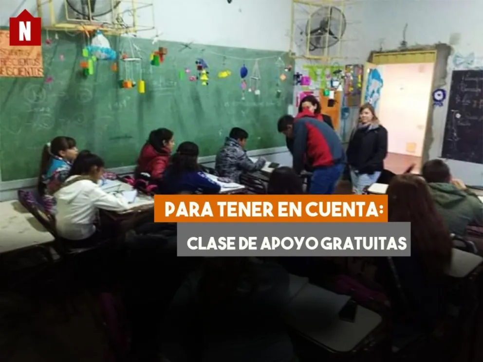 Atención : continúan las clases de apoyo gratuitas en Matemática, Lengua e Inglés
