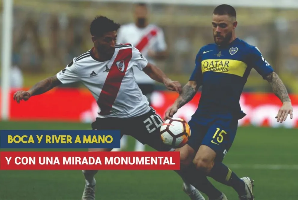 Boca y River, a mano y con una mirada Monumental