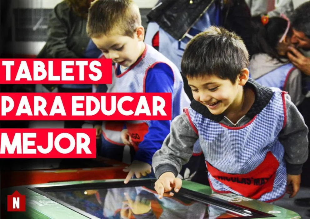 Entregaron tablets a niños de jardín