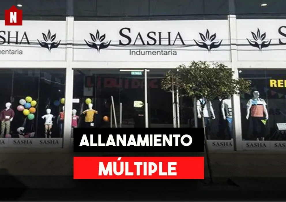 Allanaron varios locales de ropa trucha