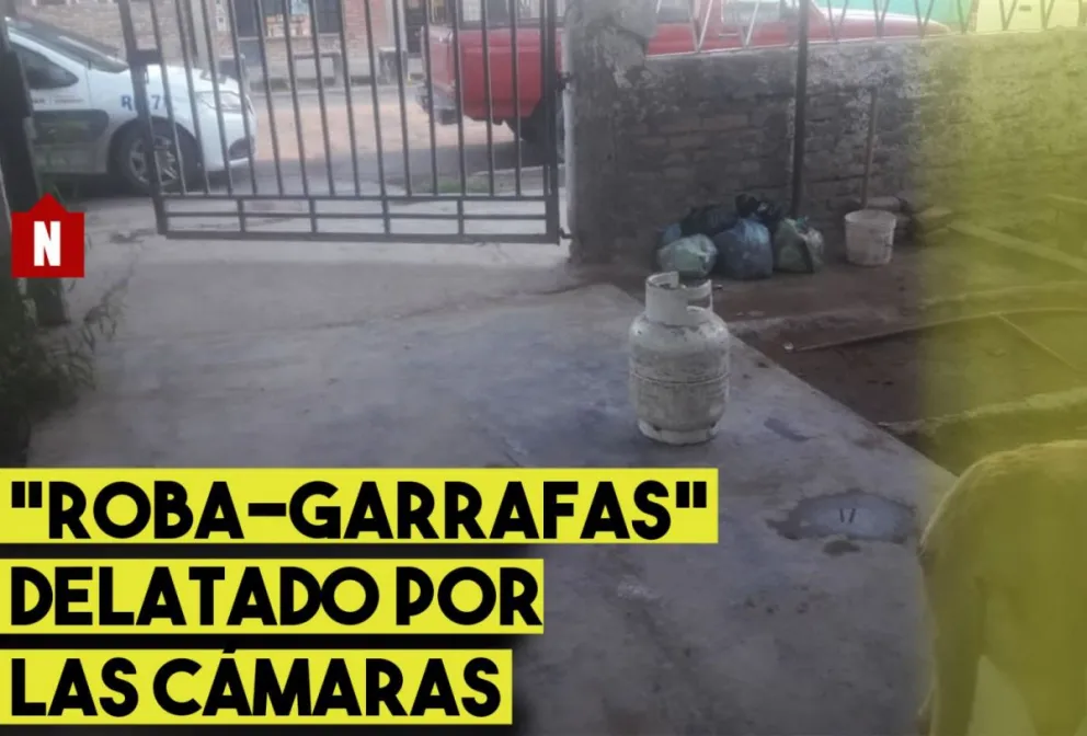 "Roba-garrafas" se olvidó de las cámaras y cayó detenido