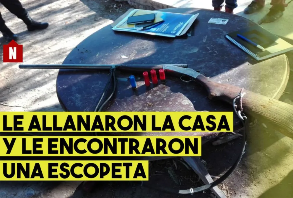 Detuvieron a un caucetero por tener una escopeta de grueso calibre