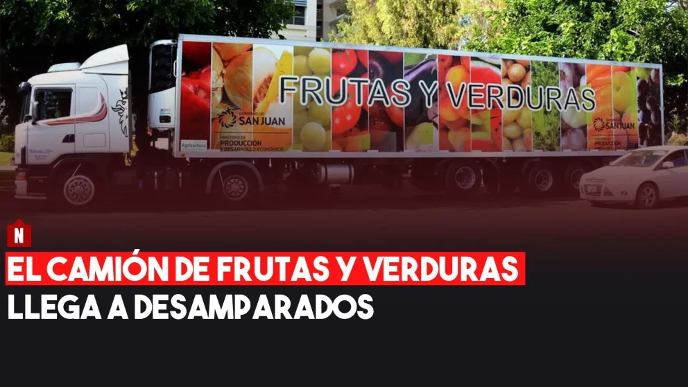 Atención: el camión de frutas y verduras llega a Desamparados