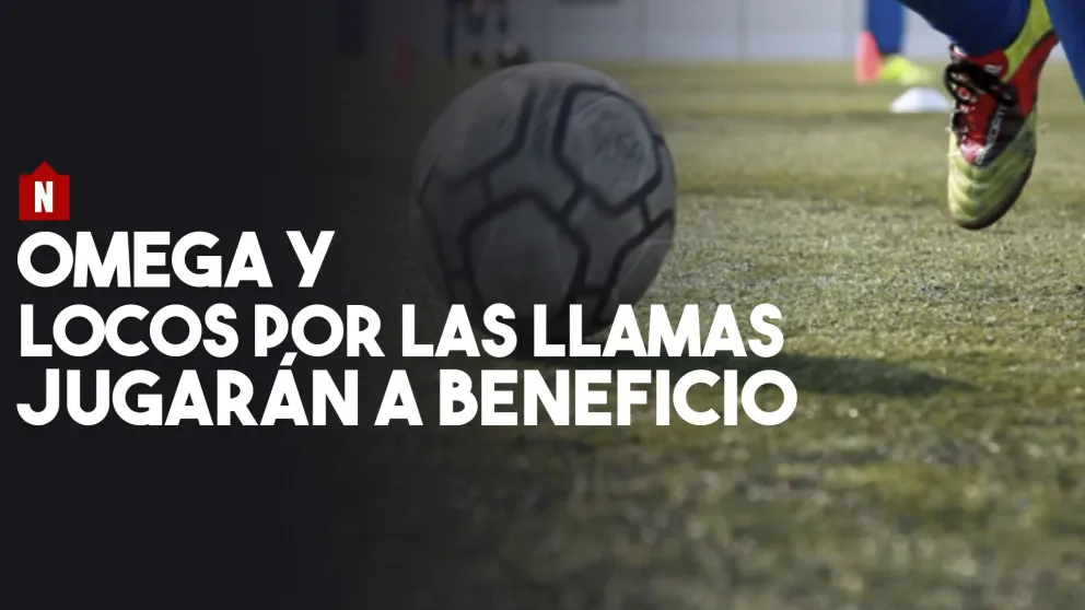 Omega y Locos por las llamas jugarán un partido de fútbol a beneficio