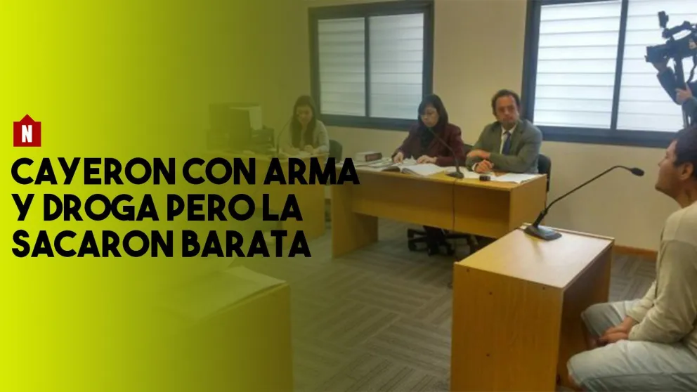 Un año de prisión en suspenso por portar arma y cocaína
