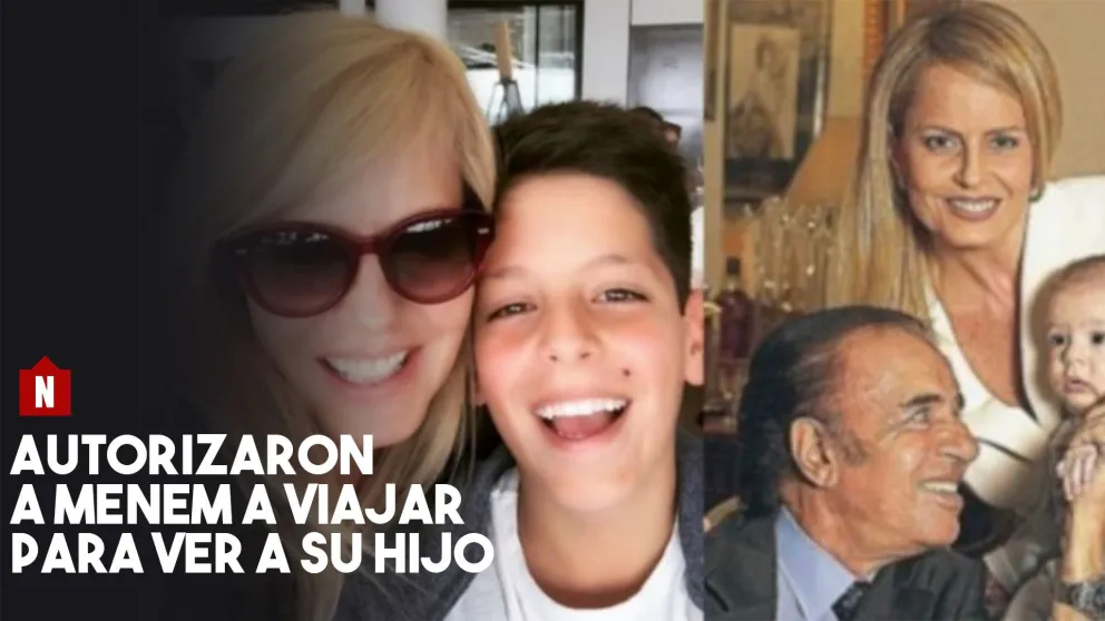 Autorizaron a Menem a viajar para ver a su hijo