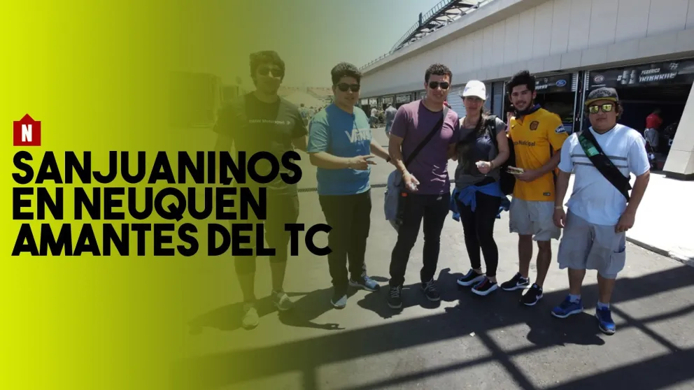 Sanjuaninos en Neuquén: vinieron a San Juan solo para vivir días históricos del TC