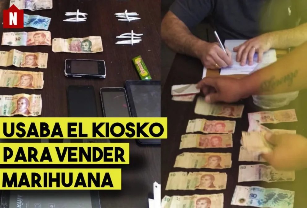 Usaba el kiosko para vender marihuana