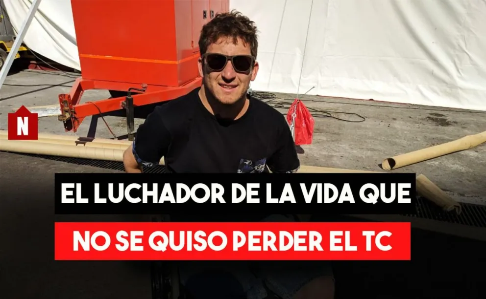 El luchador sanjuanino que no se quiso perder el TC