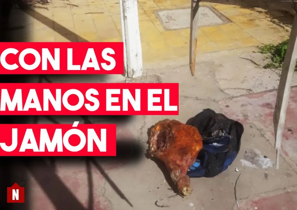 Se metieron a un negocio y se llevaron plata, ropa y hasta un jamón