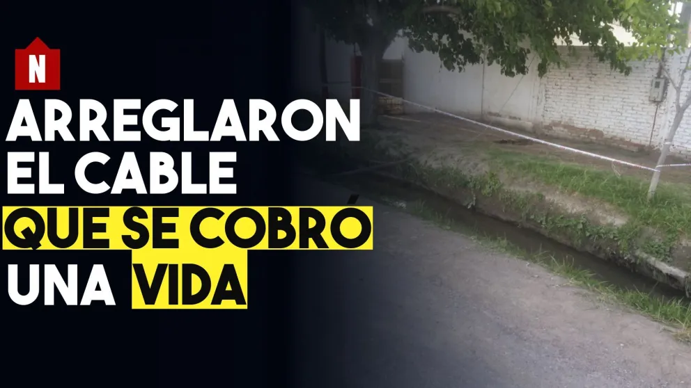 Arreglaron el cable, después de la tragedia