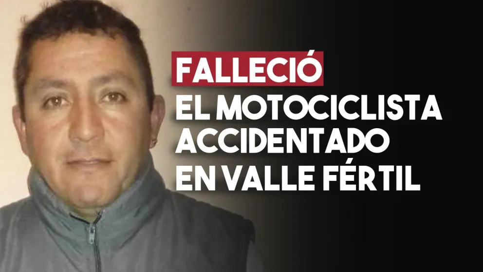 Murió el motociclista accidentado en Valle Fértil