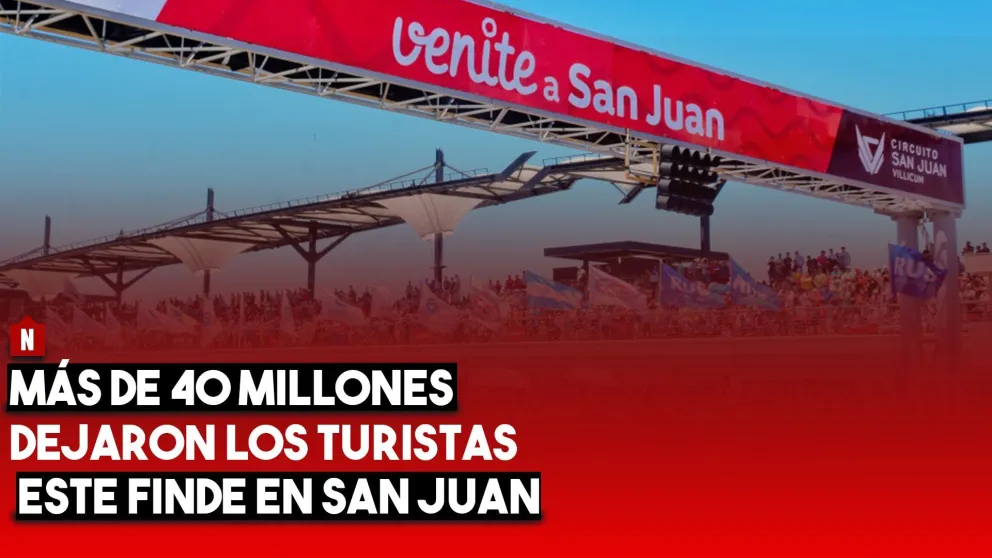Más de 40 millones de pesos dejaron los turistas en San Juan