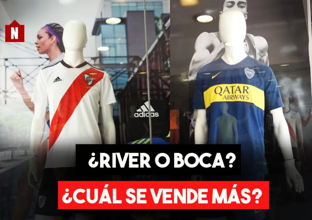¿River o Boca? ¿Cuál es la camiseta más buscada?