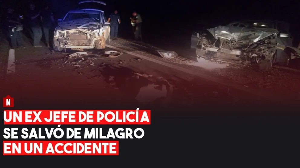 Un ex jefe de policía se salvó de milagro en un accidente