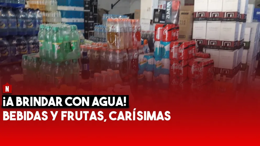 ¡A brindar con agua! Bebidas y frutas,  un lujo para estas fiestas