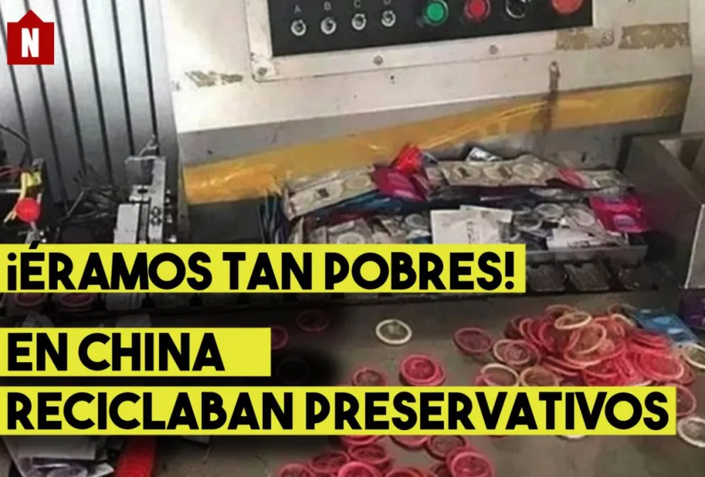¡Éramos tan pobres! Reciclaban preservativos y los vendían