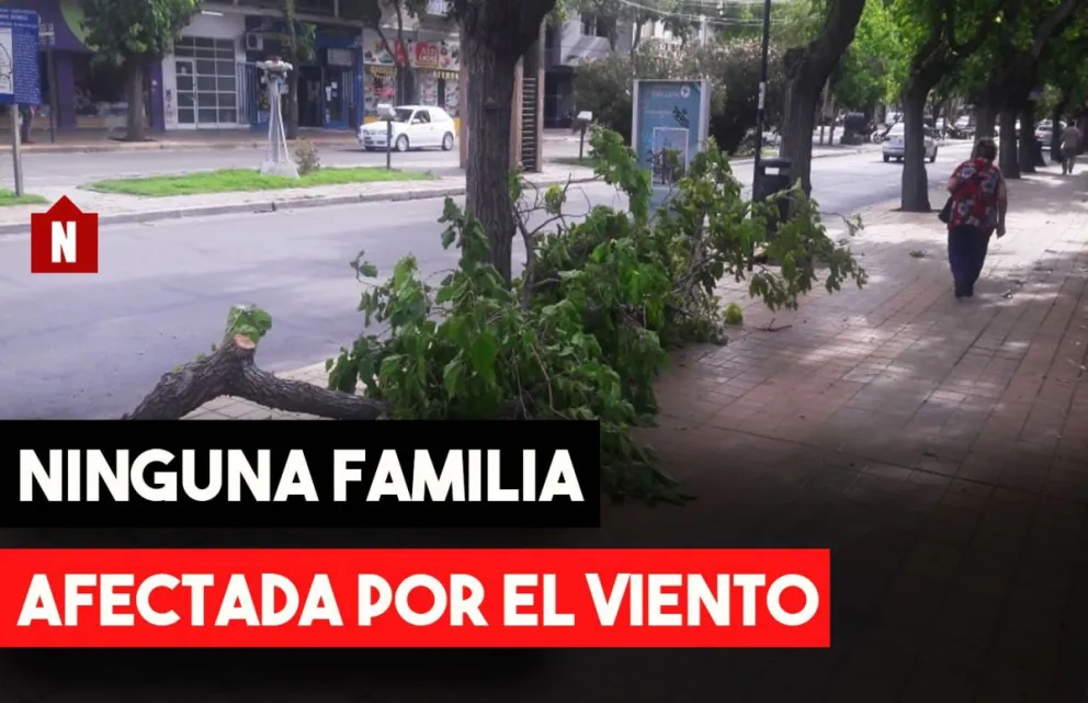 Ninguna familia afectada por el ventarrón de jueves