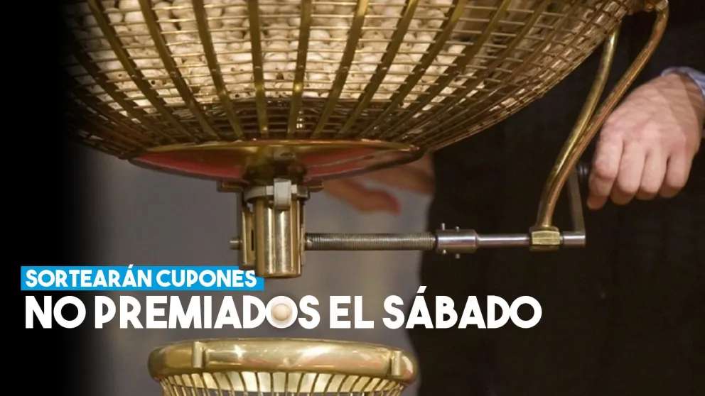 Sortearán cupones no premiados el sábado