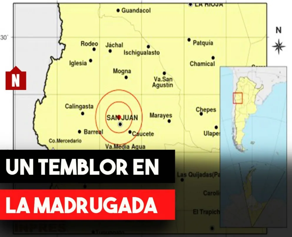 Madrugada movidita: un temblor para no perder la costumbre