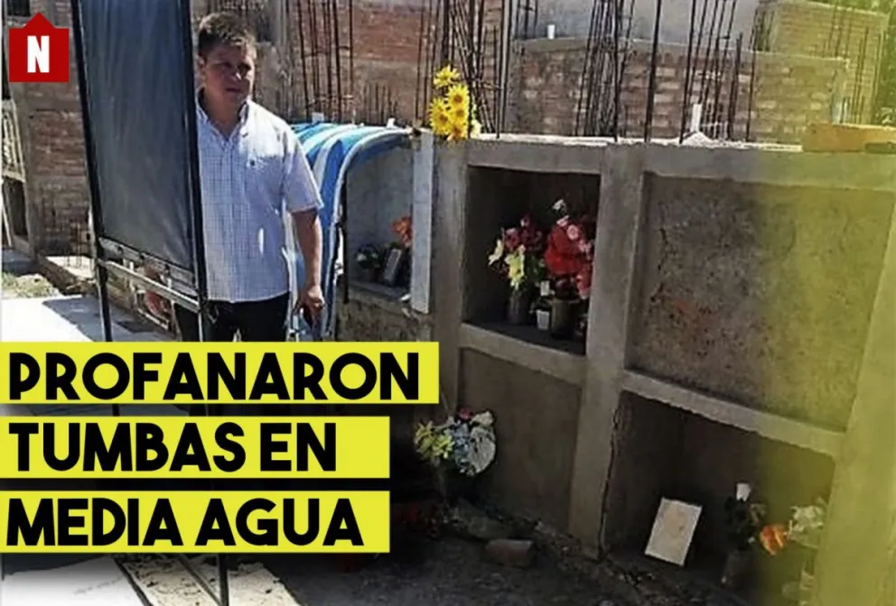 Profanaron tumbas en el cementerio de Media Agua