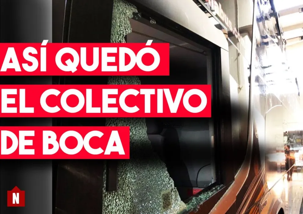 Así quedó el colectivo de Boca