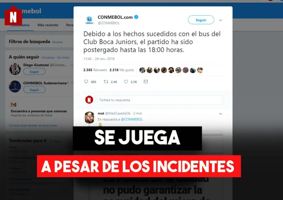 Postergado hasta las 18hs: ¿habrá Superclásico?