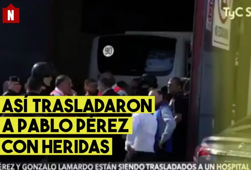 Así trasladaron a Pablo Pérez, con heridas