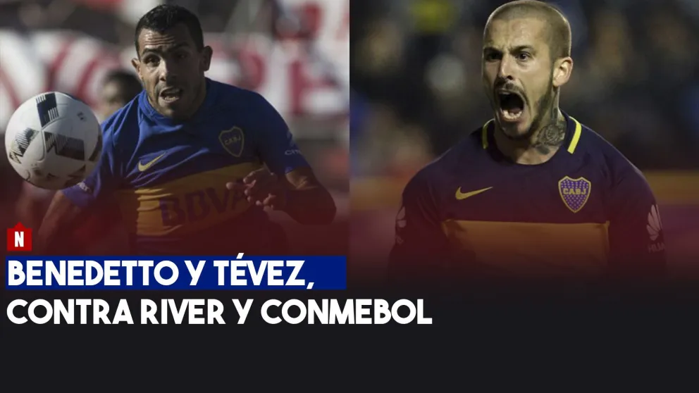 Benedetto y Tévez, contra River y la Conmebol