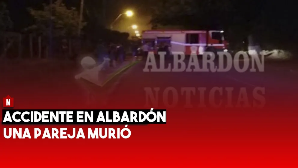 Albardón: falleció una pareja en un accidente de tránsito