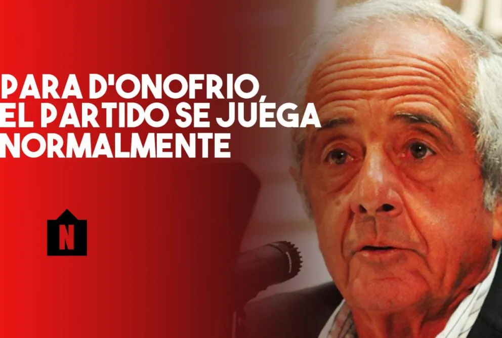 D'Onofrio: "no tengo dudas que el partido se va a jugar en cancha de River y con gente"