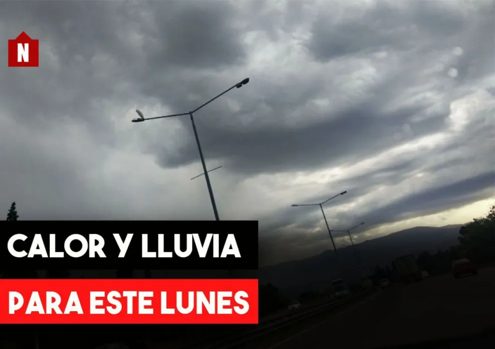 Calor y lluvias, el pronóstico del lunes